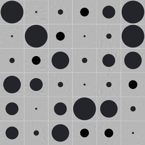 Декор Filippo Soul Tondo Gris 20x20 от Vives Ceramica (Испания)