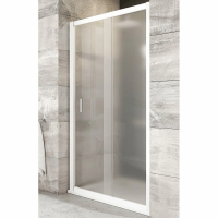 Душевая дверь в нишу Ravak Blix BLDP2-100 профиль белый, стекло грейп