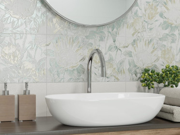 Настенная плитка Эвентир зеленая 1045-0244 25x45 от Lasselsberger Ceramics (Россия)