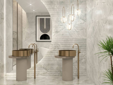 Настенная плитка TESEO ARC GRIS (JJC710) 40x120 от Saloni Ceramica (Испания)