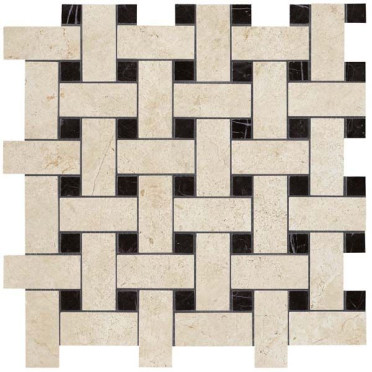 Мозаика керамогранит Marvel Stone Basketweave Warm Lapp. (AS2P) 30x30 от Atlas Concorde (Италия)