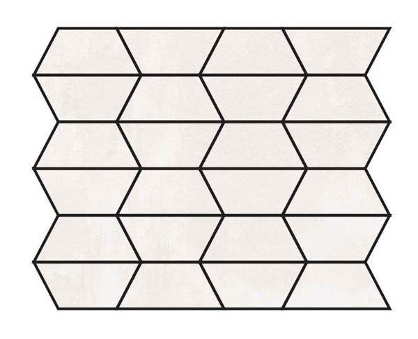 Мозаика CROSSROAD CHALK MOS. GEM WHITE 30x34 от ABK Ceramiche (Италия)