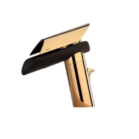 Смеситель для биде Paini Morgana, золото, излив темное дерево