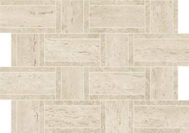 Мозаика Marvel Travertine Pearl Mosaico Basketweave (AF9O) 35x47 от Atlas Concorde (Италия)