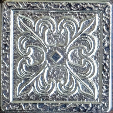 Декор SILVO-25 вставка VENZEL латунная 5x5 от BronzoDecor (Россия)