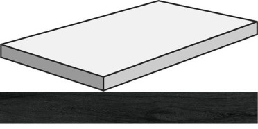 Угловая ступень S.WOOD GRAD.ANG.120/SX W.BL левая 33x120 от Sant Agostino (Италия)