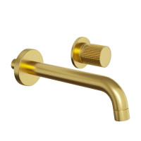 Смеситель для раковины Paini Cox Grip 7GPJ208 встраиваемый, матовое золото