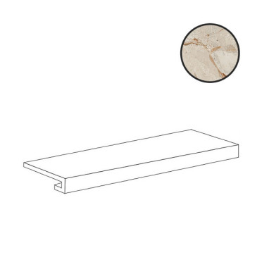 Фронтальная ступень Karnis Gradino C.Retta Sand Levigato (97499) 33x120 от Cerdomus (Италия)