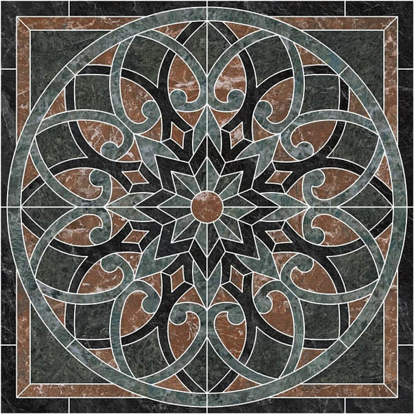 Декор Риальто наборный лаппатированный ID110 120x120 от Kerama Marazzi (Россия)