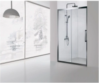 Душевая дверь в нишу Aquanet Delta 150 см. профиль хром, стекло прозрачное