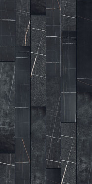 Керамогранит Marble Experience SAHARA NOIR LIST.MIX SQ.(MB04EAM) 20x120 от Italgraniti (Италия)