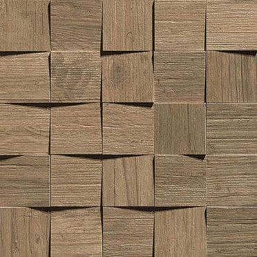Мозаика Axi Brown Chestnut Mosaico 3D (AMV8) 35x35 от Atlas Concorde (Италия)