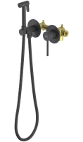 Гигиенический душ со смесителем Aquatek Европа AQ1319MB черный