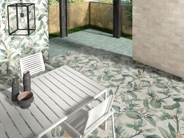 Панно Mural Blue Leaves (комп/36шт) 120x120 от Mainzu (Испания)