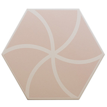 Керамогранит FANCY WAVES PINK (127015) 20x23 от DNA Tiles (Испания)