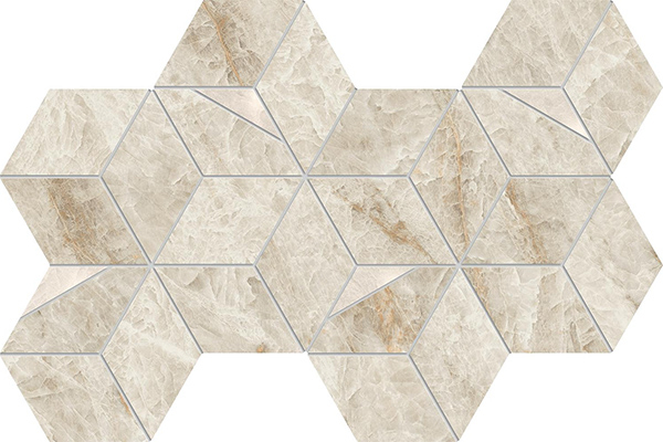 Мозаика Marvel Diva Taj Mahal Mosaico Hex Lapp. (AYLQ) 23.3x40.3 от Atlas Concorde (Италия)