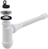 Сифон для раковины AlcaPlast A41+A71 хром