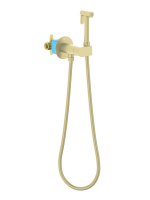 Гигиенический душ со смесителем Aquatek Оберон AQ1024BG шлифованное золото