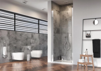 Душевая дверь в нишу Radaway NES 90 см. профиль хром, стекло прозрачное