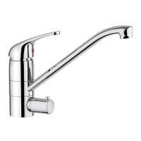 Смеситель для кухни Paini Creta 100, подключение стиральной машины