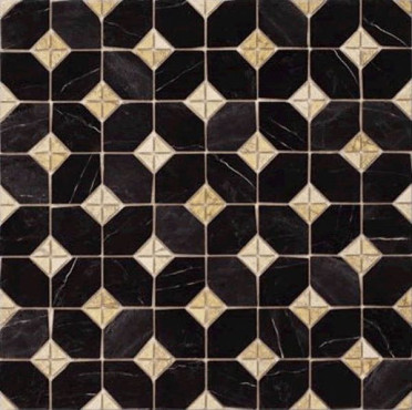 Керамогранит Iliada-PR Negro 43.5x43.5 от Vives Ceramica (Испания)