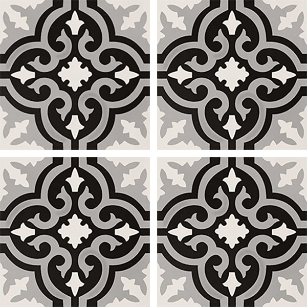 Керамогранит DECO ANTHOLOGY ORIGINAL B B&W 20x20 от Elios/Exelle (Италия)