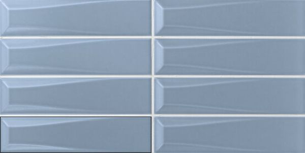 Настенная плитка Three-D Pyramid Blue 5x20 от APE Ceramica (Испания)