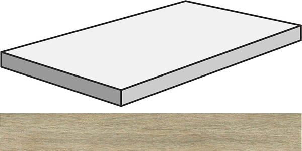 Угловая ступень S.WOOD GRAD.ANG.120/SX W.SA левая 33x120 от Sant Agostino (Италия)