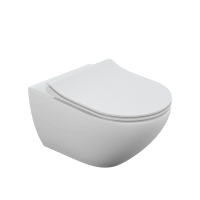 Унитаз подвесной с сиденьем микролифт Cersanit Street Fusion 64517 безободковый