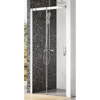 Душевая дверь в нишу левосторонняя Ravak Matrix MSD2-120 профиль хром, стекло прозрачное