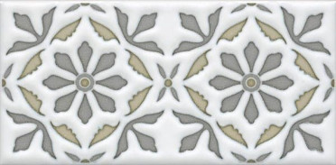 Декор Клемансо STG/A618/16000 орнамент 7.4x15 от Kerama Marazzi (Россия)