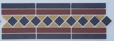 Бордюр Border GUILFORD 2 Strip Stand.(Dot14, Tr.1/2 21, Strip 20+14) 42x14.5 от TopCer (Португалия)