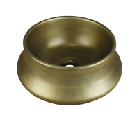 Раковина накладная Bronze de Luxe 36x36 1347MQ бронзовая