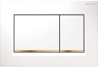 Кнопка смыва Geberit Sigma 30 115.883.KK.1 белая/золото