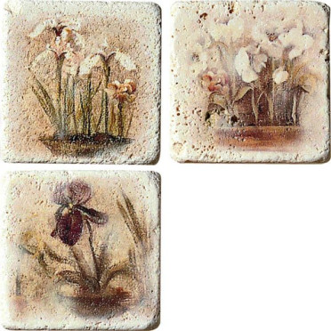 Декор Inserto Travertino (комп/3шт) 10x10 от Cir Ceramiche (Италия)