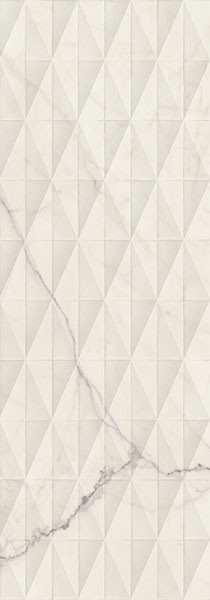 Настенная плитка Allmarble Wall Statuario Struttura Pav? Lux 3D (M73S) 40x120 от Marazzi Italy (Италия)
