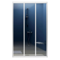 Душевая дверь в нишу Ravak Supernova ASDP3-130 профиль белый, стекло прозрачное