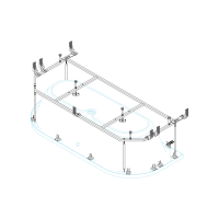 Каркас для ванны Cezares Metauro 157x62 METAURO-MF