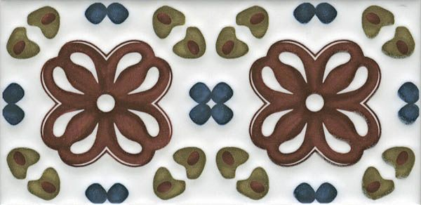 Декор Клемансо STG/B616/16000 орнамент 7.4x15 от Kerama Marazzi (Россия)