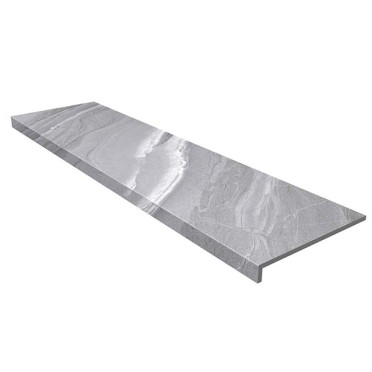 Фронтальная ступень Tibet Anti-Slip Round. Gris 33x120 от Gres de Aragon (Испания)