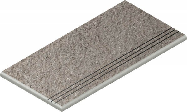 Угловая ступень DISCOVER X2 GREY GRADINO ROUND GRIP SX левая (620040000157) 30x60 от Italon (Россия)