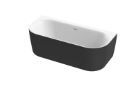 Акриловая ванна Cezares Metauro 180x80 METAURO-INT-Wall-180-80-60-B-W-MATT