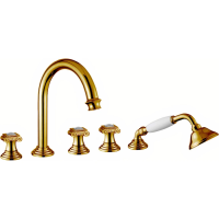 Смеситель на борт ванны с ручным душем Cezares Aphrodite APHRODITE-BVD-02-Sw бронза