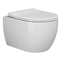 Унитаз подвесной с сиденьем микролифт Ceramica Nova Play CN3001 безободковый