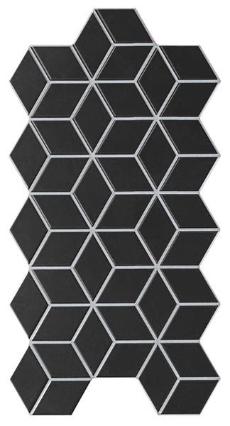 Керамогранит Rhombus Black (RLD000030) матовая 26.5x51 от Realonda Ceramica (Испания)