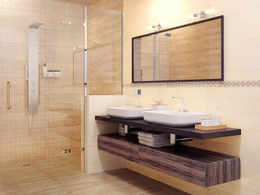 Настенная плитка Cassinia Beige рект. 25x75 от Paradyz (Польша)