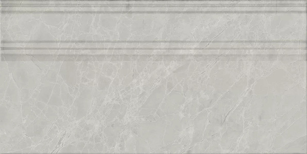 Плинтус Риальто серый светлый глянцевый обрезной (FME027R) 20x40x1.6 от Kerama Marazzi (Россия)