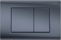 Кнопка смыва Aquatek KDI-0000033 оружейная сталь