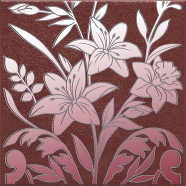 Декор Барберино 3 бордо глянцевый (HGD/C567/5293) 20x20x0.69 от Kerama Marazzi (Россия)