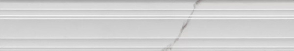 Бордюр Багет Монте Тиберио белый глянцевый обрезной (BLF024R) 7.3x40 от Kerama Marazzi (Россия)